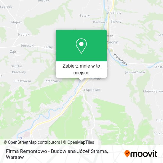 Mapa Firma Remontowo - Budowlana Józef Strama