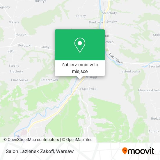 Mapa Salon Lazienek Zakofl