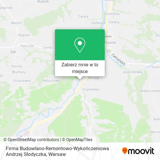 Mapa Firma Budowlano-Remontowo-Wykończeniowa Andrzej Słodyczka