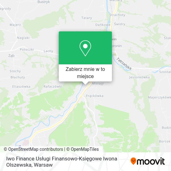 Mapa Iwo Finance Usługi Finansowo-Księgowe Iwona Olszewska