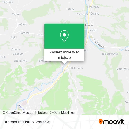 Mapa Apteka ul. Ustup