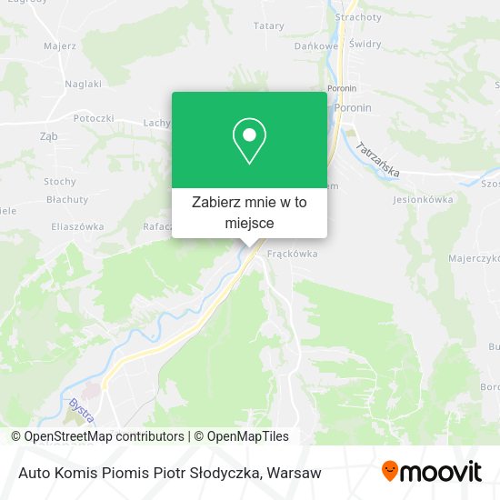 Mapa Auto Komis Piomis Piotr Słodyczka