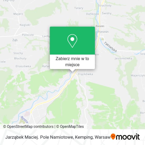 Mapa Jarząbek Maciej. Pole Namiotowe, Kemping