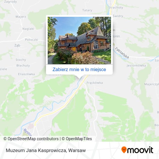 Mapa Muzeum Jana Kasprowicza