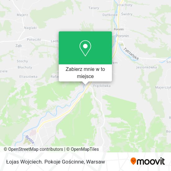 Mapa Łojas Wojciech. Pokoje Gościnne