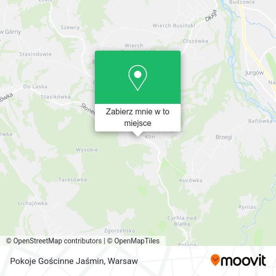 Mapa Pokoje Gościnne Jaśmin