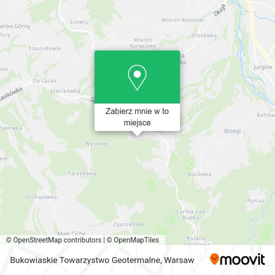 Mapa Bukowiaskie Towarzystwo Geotermalne