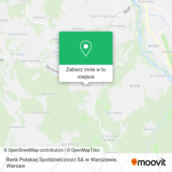 Mapa Bank Polskiej Spoldzielczosci SA w Warszawie