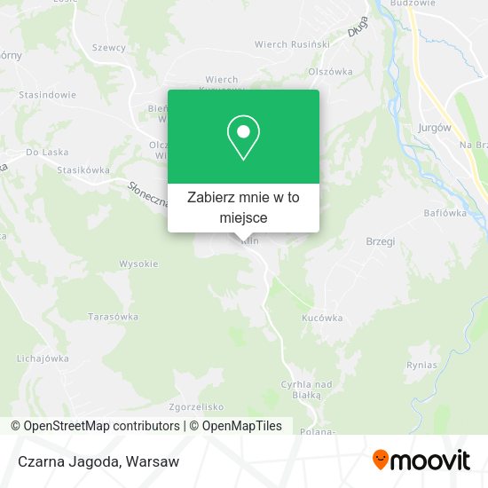 Mapa Czarna Jagoda