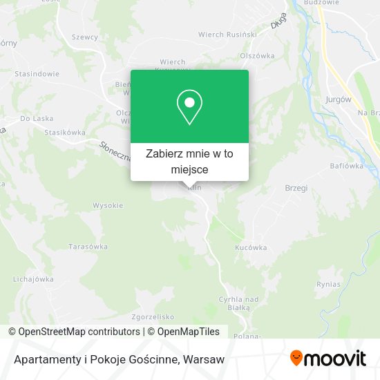 Mapa Apartamenty i Pokoje Gościnne