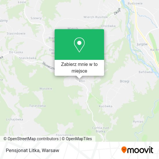 Mapa Pensjonat Litka