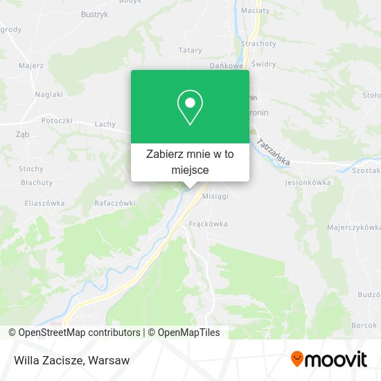 Mapa Willa Zacisze