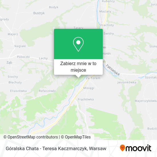 Mapa Góralska Chata - Teresa Kaczmarczyk