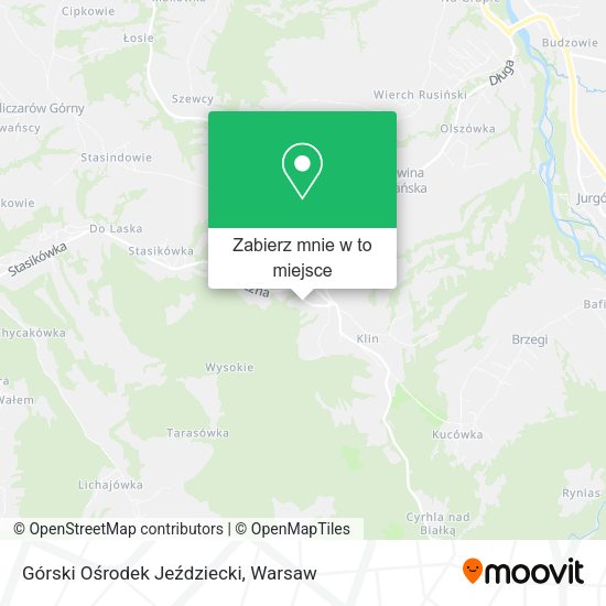 Mapa Górski Ośrodek Jeździecki