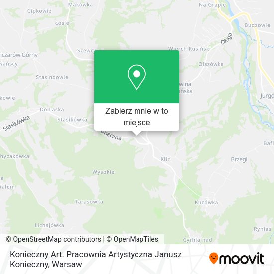 Mapa Konieczny Art. Pracownia Artystyczna Janusz Konieczny