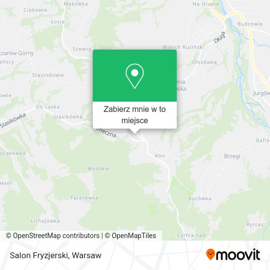 Mapa Salon Fryzjerski