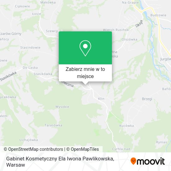 Mapa Gabinet Kosmetyczny Ela Iwona Pawlikowska