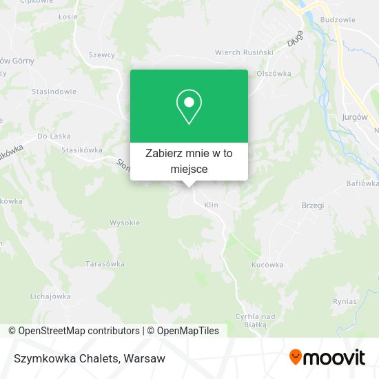 Mapa Szymkowka Chalets