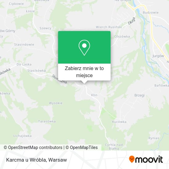 Mapa Karcma u Wróbla