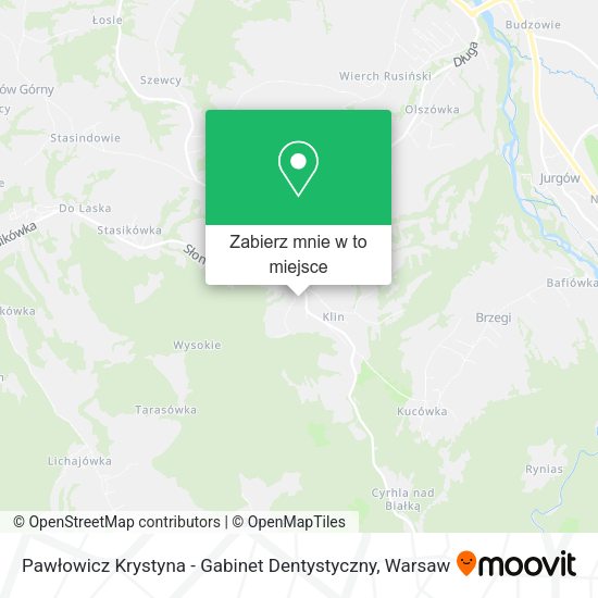 Mapa Pawłowicz Krystyna - Gabinet Dentystyczny