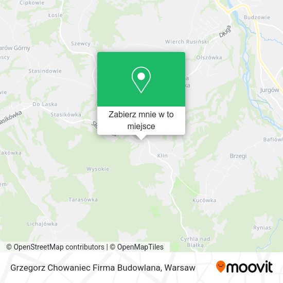 Mapa Grzegorz Chowaniec Firma Budowlana