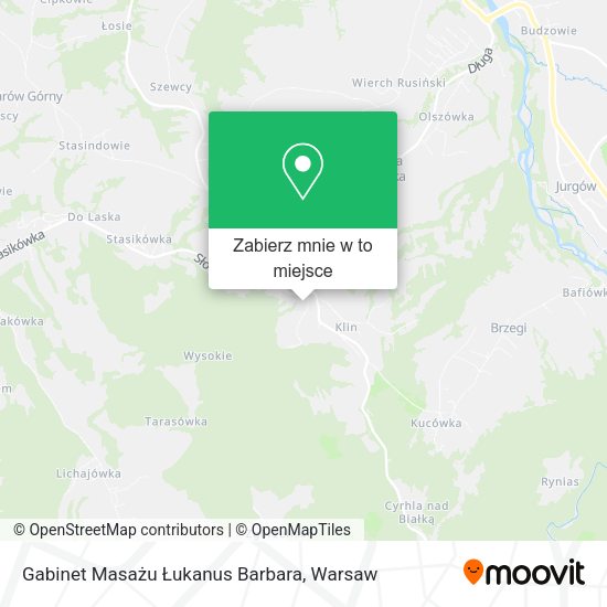 Mapa Gabinet Masażu Łukanus Barbara