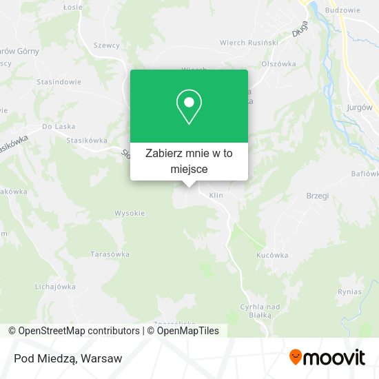 Mapa Pod Miedzą