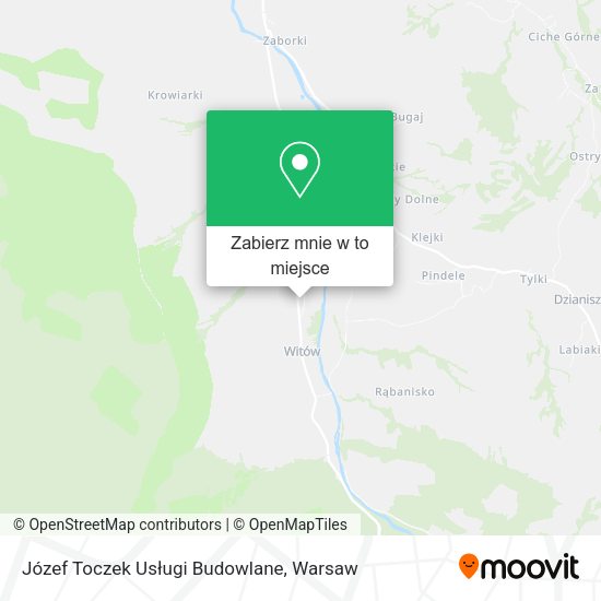 Mapa Józef Toczek Usługi Budowlane