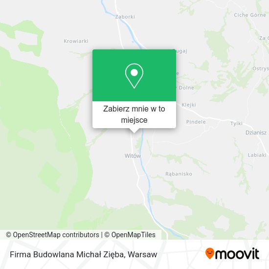 Mapa Firma Budowlana Michał Zięba