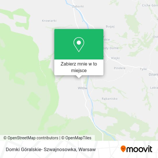 Mapa Domki Góralskie- Szwajnosowka