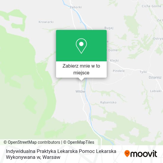 Mapa Indywidualna Praktyka Lekarska Pomoc Lekarska Wykonywana w