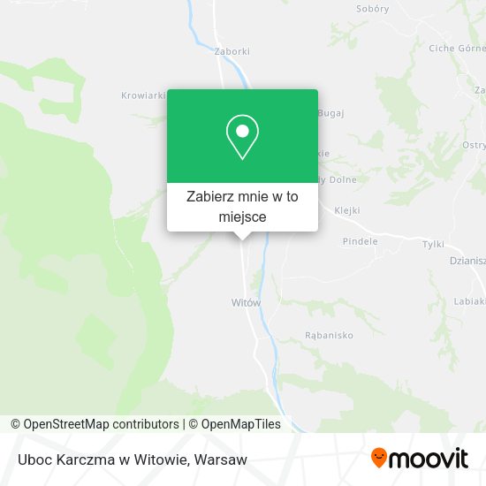 Mapa Uboc Karczma w Witowie