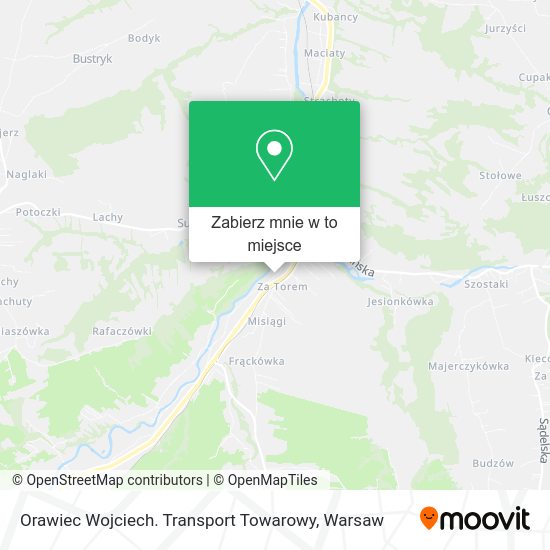 Mapa Orawiec Wojciech. Transport Towarowy