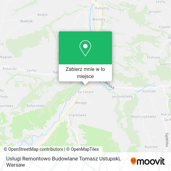 Mapa Usługi Remontowo Budowlane Tomasz Ustupski