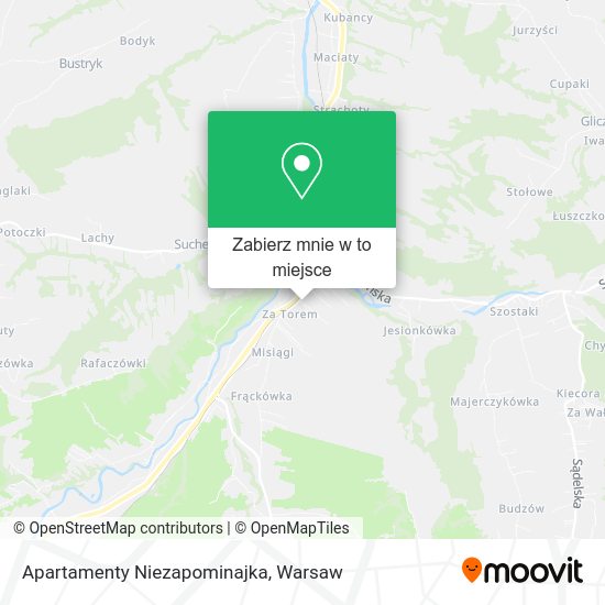 Mapa Apartamenty Niezapominajka