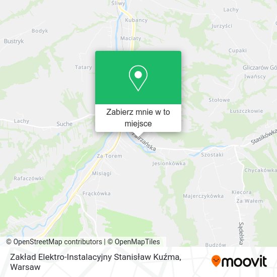 Mapa Zakład Elektro-Instalacyjny Stanisław Kuźma