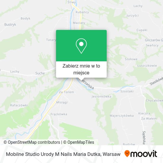 Mapa Mobilne Studio Urody M Nails Maria Dutka