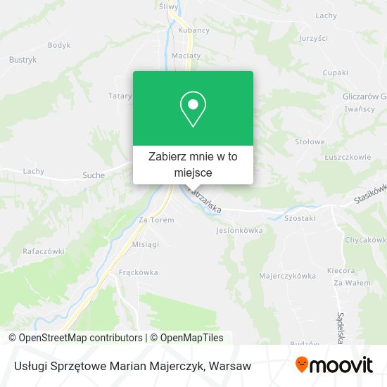 Mapa Usługi Sprzętowe Marian Majerczyk