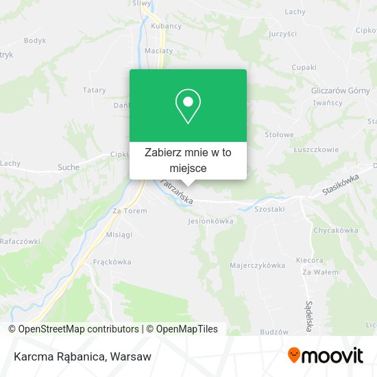 Mapa Karcma Rąbanica