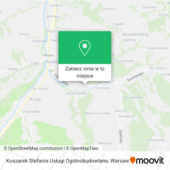 Mapa Koszarek Stefania Usługi Ogólnobudowlane