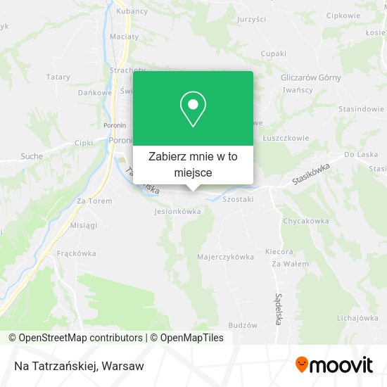 Mapa Na Tatrzańskiej