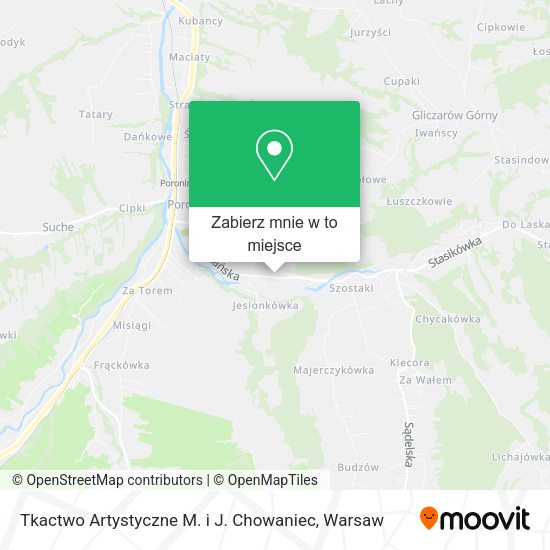 Mapa Tkactwo Artystyczne M. i J. Chowaniec