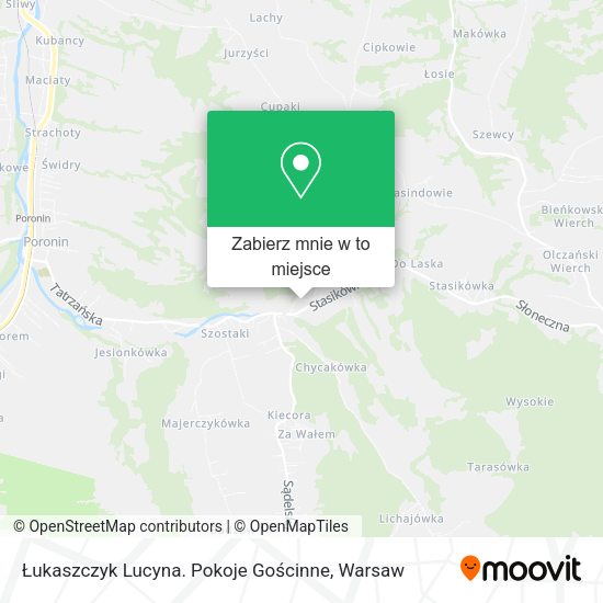 Mapa Łukaszczyk Lucyna. Pokoje Gościnne