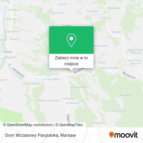 Mapa Dom Wczasowy Paryżanka