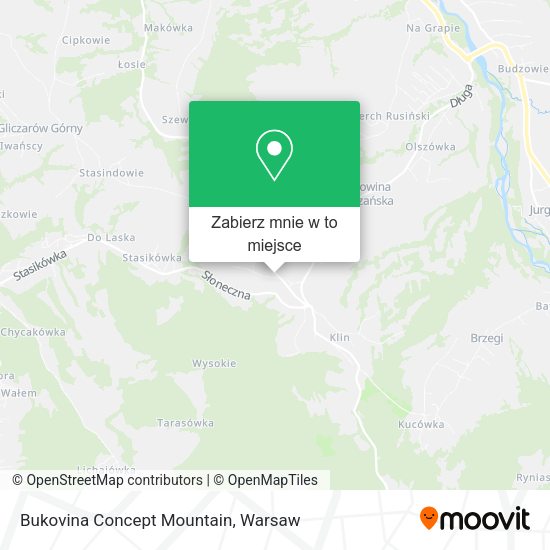 Mapa Bukovina Concept Mountain