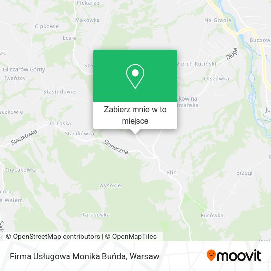 Mapa Firma Usługowa Monika Buńda