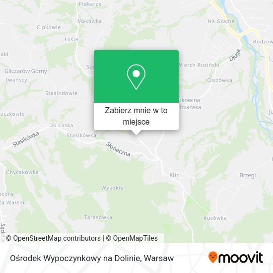 Mapa Ośrodek Wypoczynkowy na Dolinie