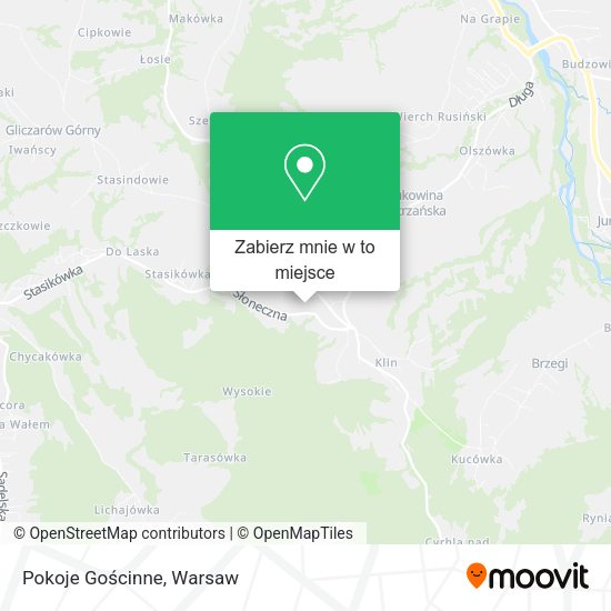 Mapa Pokoje Gościnne