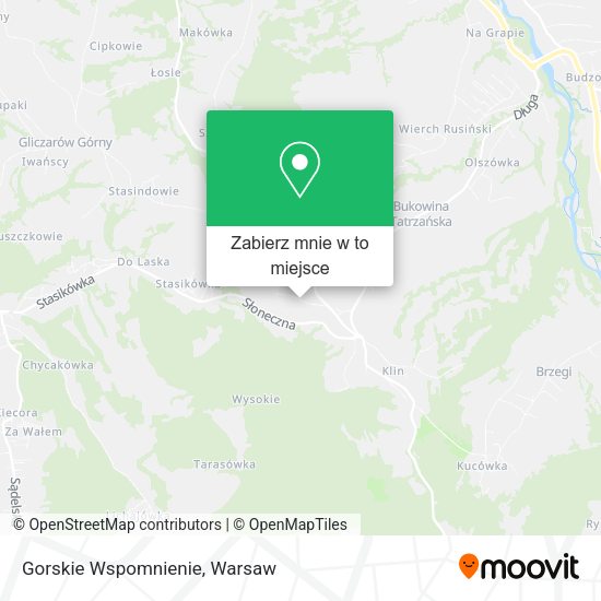 Mapa Gorskie Wspomnienie