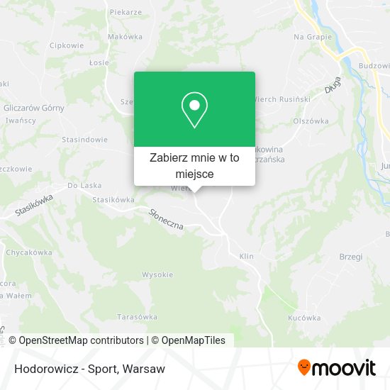 Mapa Hodorowicz - Sport